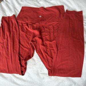 lululemon athletica Red Leggings